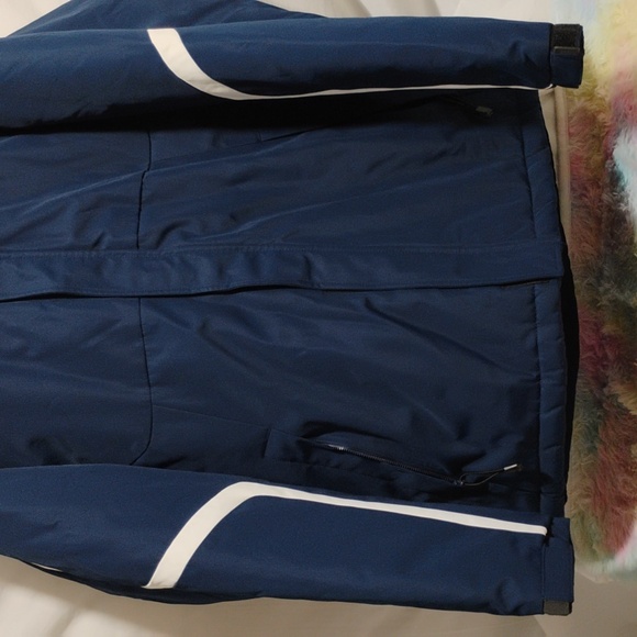 RARE! NWOT ADIDAS Notre Dame Climaproof Winter Vintage Coat Velcro/Zip Sz.L - Picture 3 of 15
